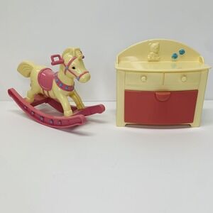 Simba‎ Doll Rocking Horse Toy Doll House Bedroom Furniture Cute